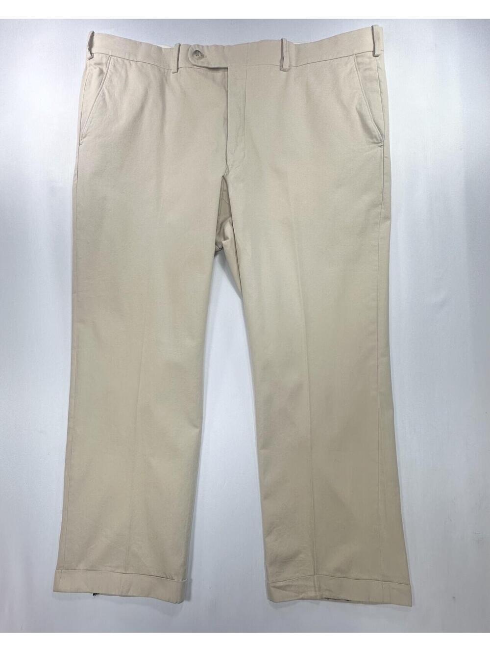 Tom James Royal Classic Tailored Dress Pants Beige Men 40/28
